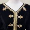 Black velvet kaftan