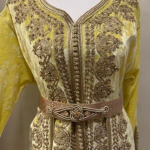 Butter yellow kaftan