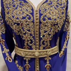 Violet embellished kaftan