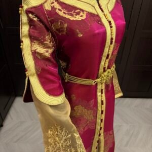Rose/golden kaftan