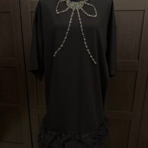 Alternative view of Black tulle bow dress