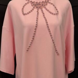 Pink tulle bow dress