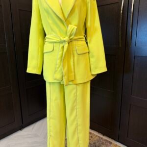 Alternative view of Lime embellished suit