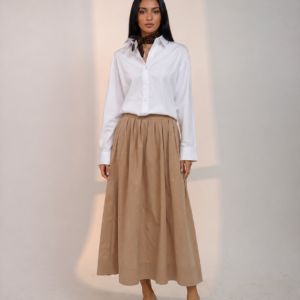 Studded beige skirt
