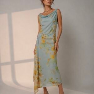 Blue daisies dress