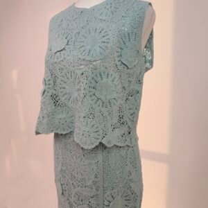 Alternative view of Baby blue crochet set