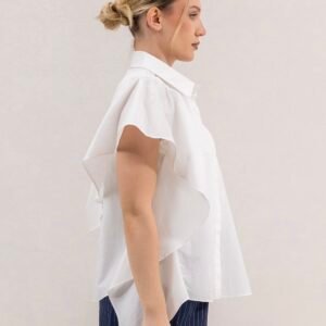 Alternative view of White ruffles shirt