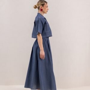 Alternative view of Cropped denim set