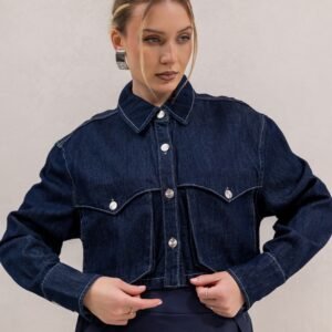 Cropped denim jacket