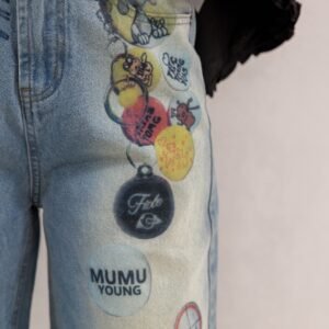 Alternative view of Bandana top + jeans set