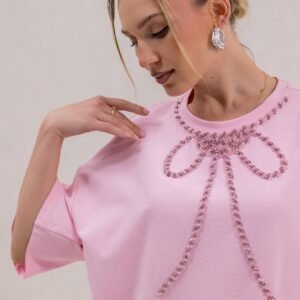 Alternative view of Pink tulle t-shirt dress