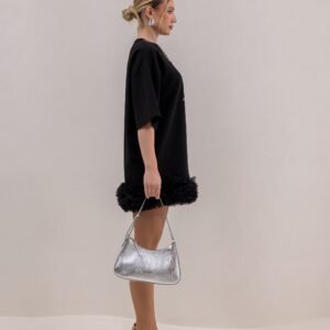 Alternative view of Black tulle t-shirt dress